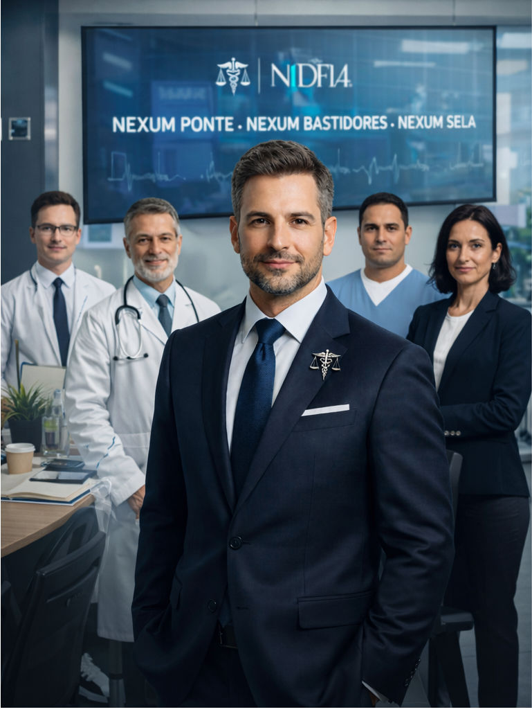 Equipe NEXUM IA — profissionais da saúde e do direito